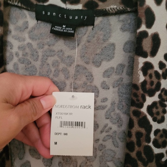 NWT Sanctuary Open Front Jersey Cardigan Size Medium - Picture 7 of 9